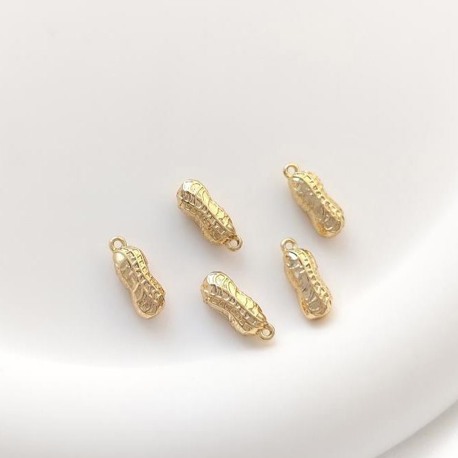 Gold Plated Pastoral Style Fruit and Vegetable Pendant Jewelry Charms for DIY