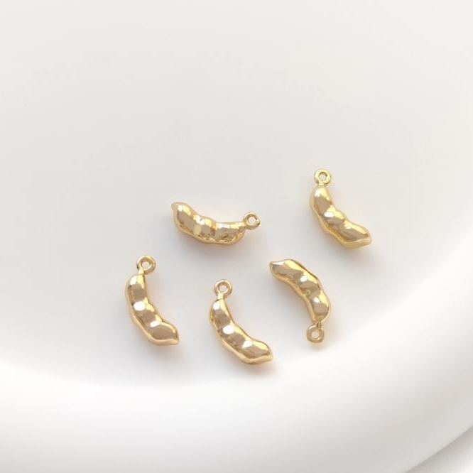 Gold Plated Pastoral Style Fruit and Vegetable Pendant Jewelry Charms for DIY