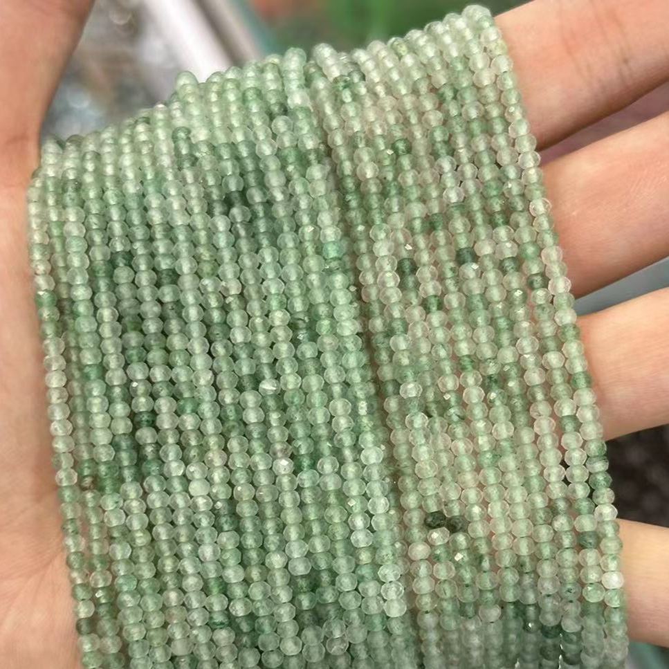 2*3mm 3*4mm Natural Gemstone Faceted Wheel Beads Strand for Jewelry DIY