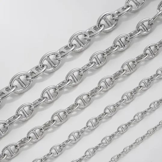 Gold Plated Decor Thick Chain for Jewelry DIY 50cm Multiple Style