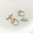 #28  bee  14k gold  12.8mm 