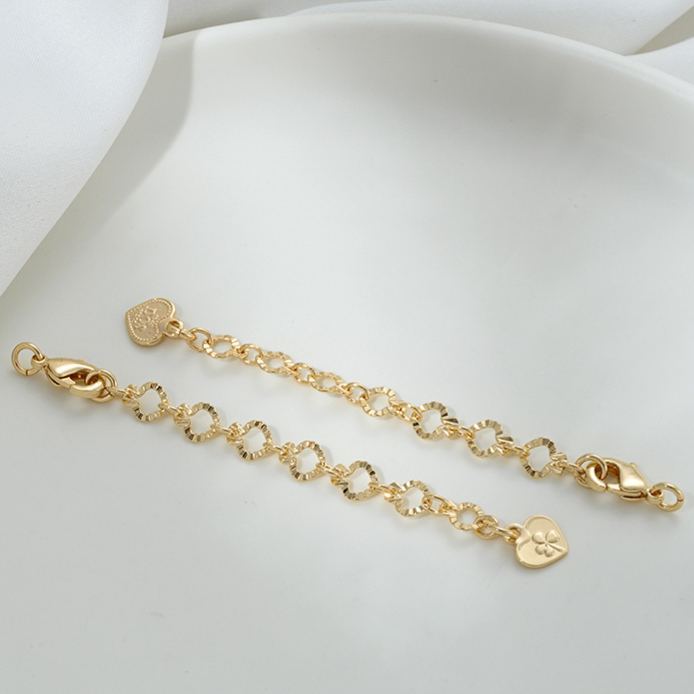 5*10mm Lobster Clasp with Extension Chain Set for Jewelry DIY