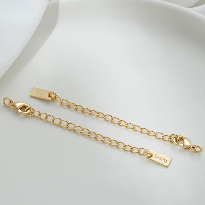 5*10mm Lobster Clasp with Extension Chain Set for Jewelry DIY