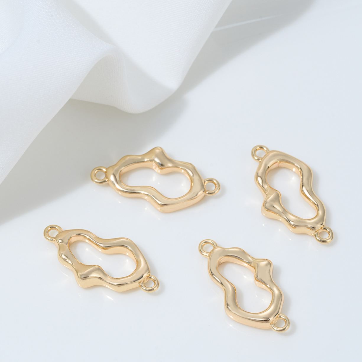 Muti-Hanging-Rings Irregular Branch Connector Accessory for Jewelry DIY