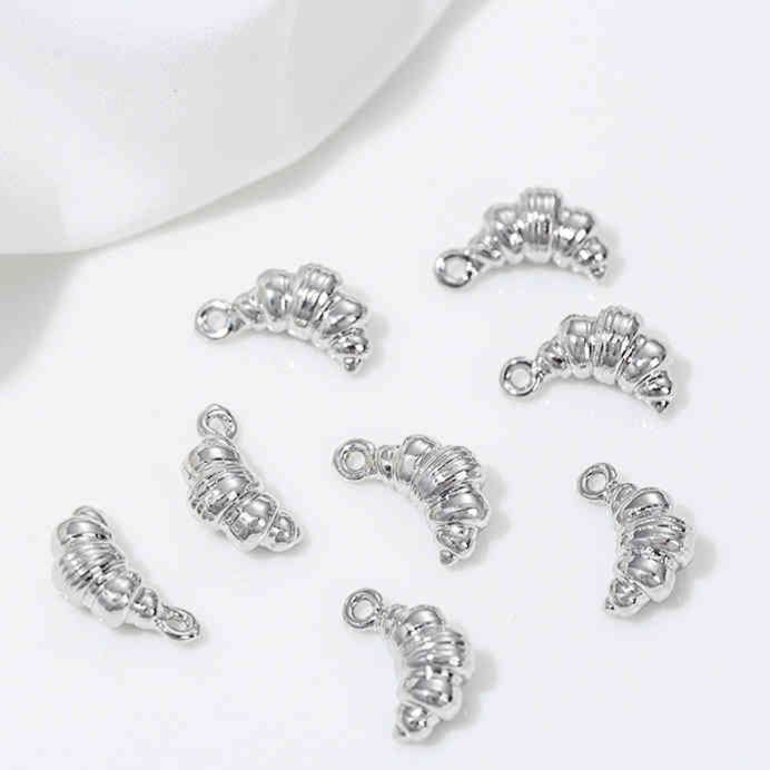 Gold Plated Cake Cookie Pendant Afternoon Tea Theme Charms for DIY