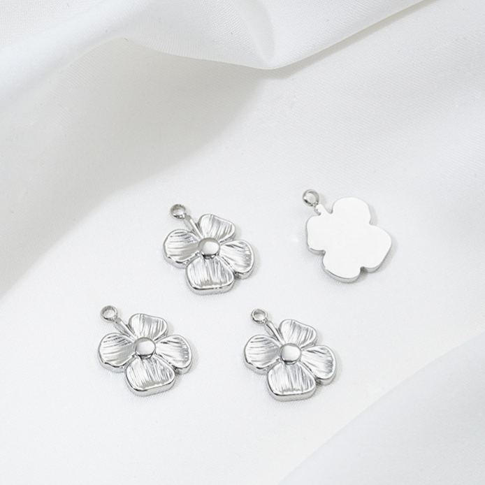 Non-Faded Geometric Titanium Steel Charms Jewelry Pendant for DIY Multiple Style