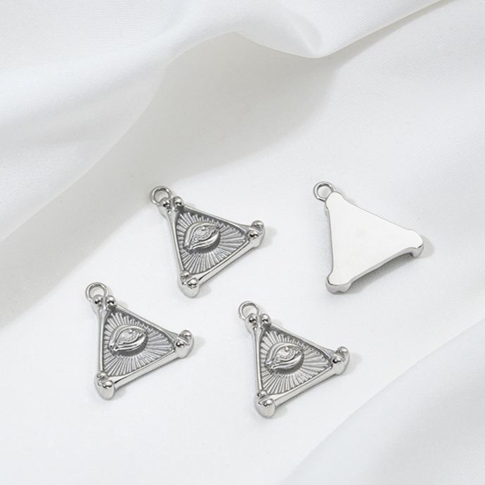 Non-Faded Geometric Titanium Steel Charms Jewelry Pendant for DIY Multiple Style