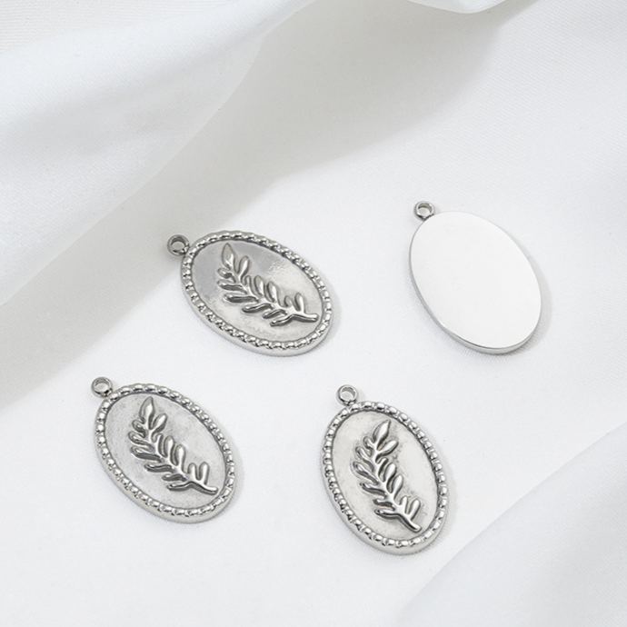 Non-Faded Geometric Titanium Steel Charms Jewelry Pendant for DIY Multiple Style