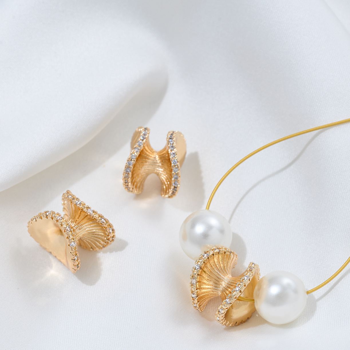 Gold Plated Decorative Tubular Spacer Bead for Jewelry Making Multiple Style