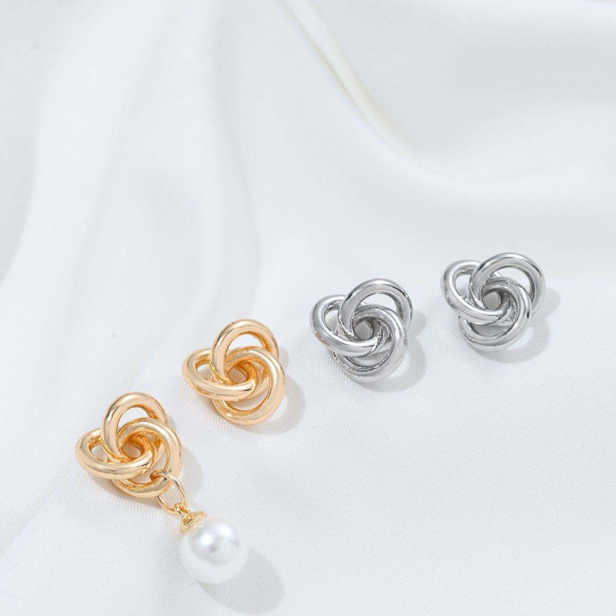 Ornamented Earrings Posts Accessory for Earrings Making