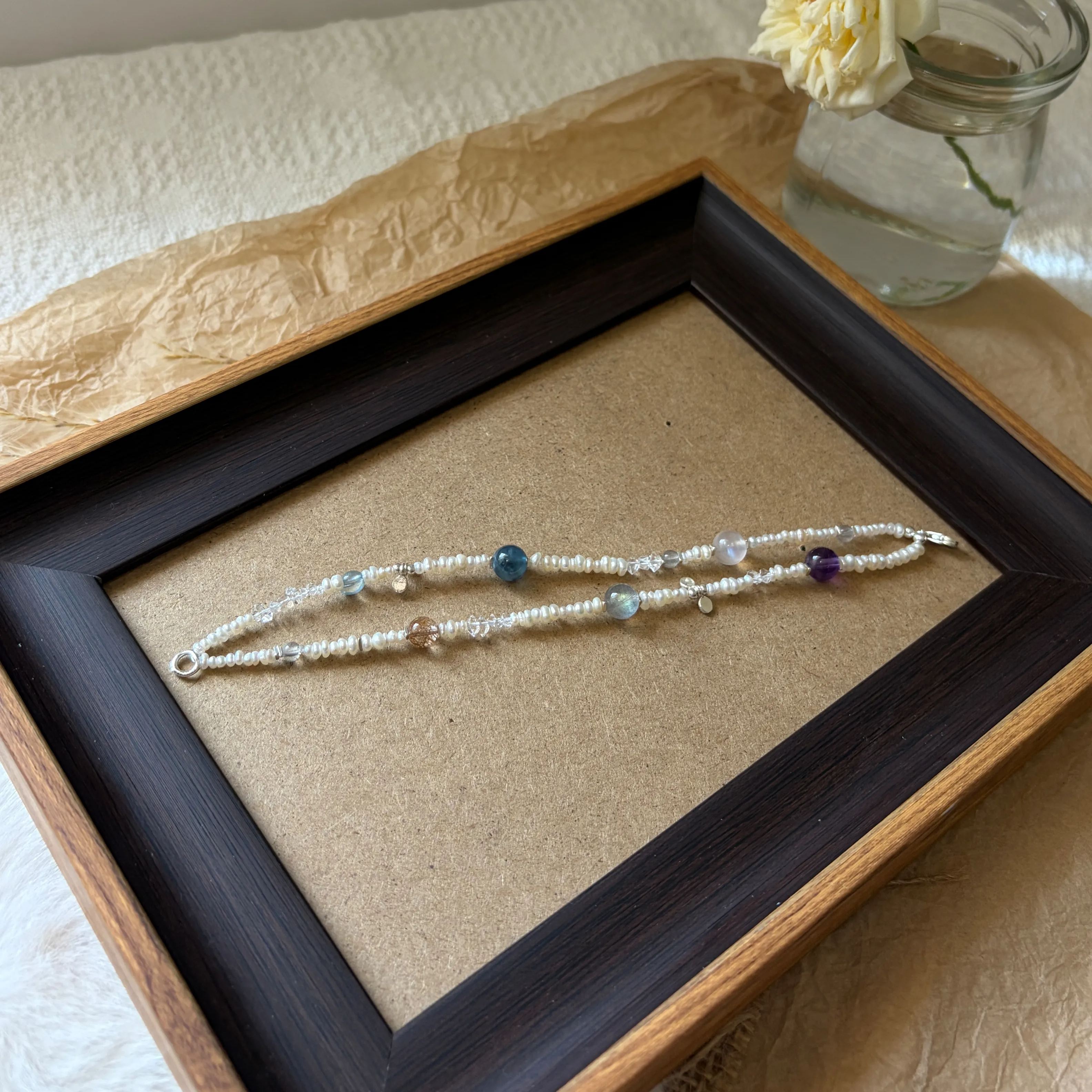 When the Planets Orbit, I Become the Universe–Multiple Gemstone Bracelet