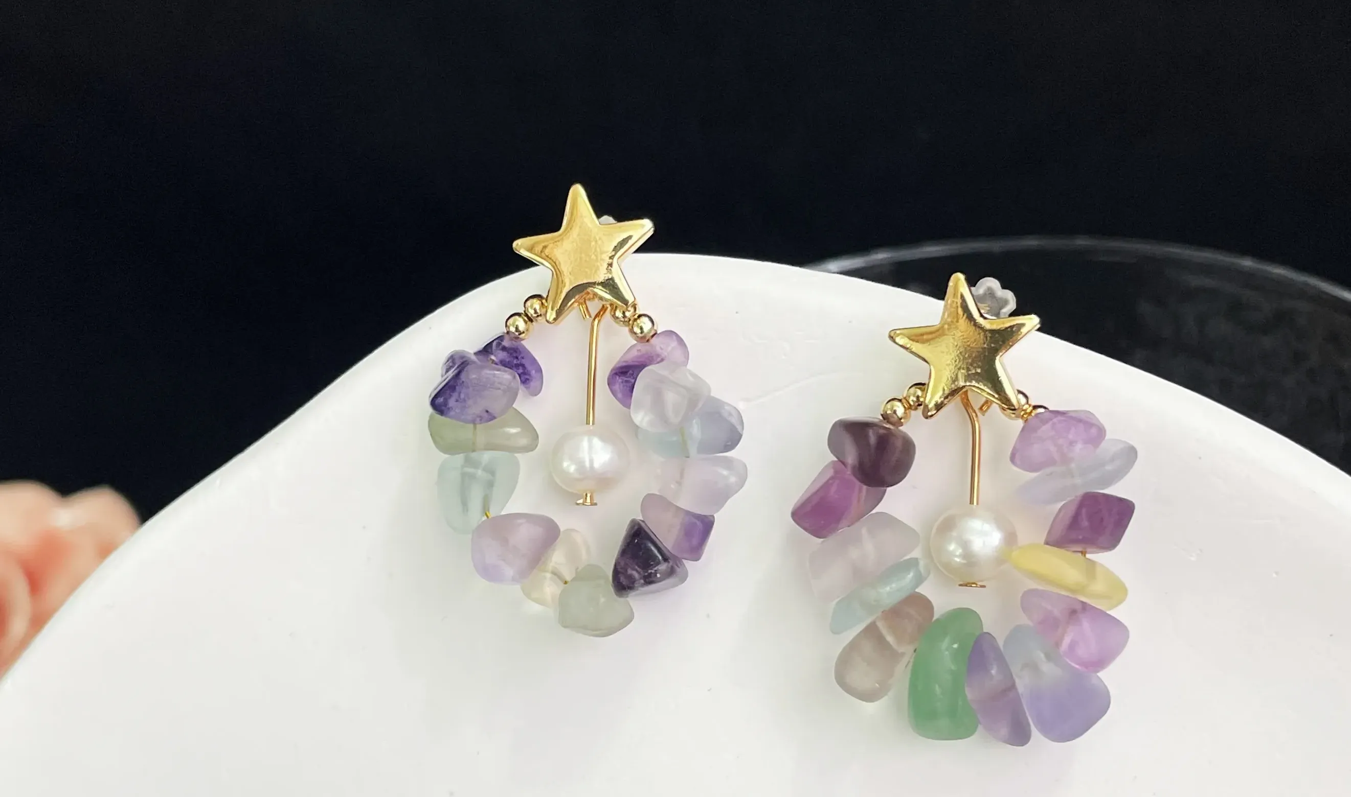 fluorite earrings