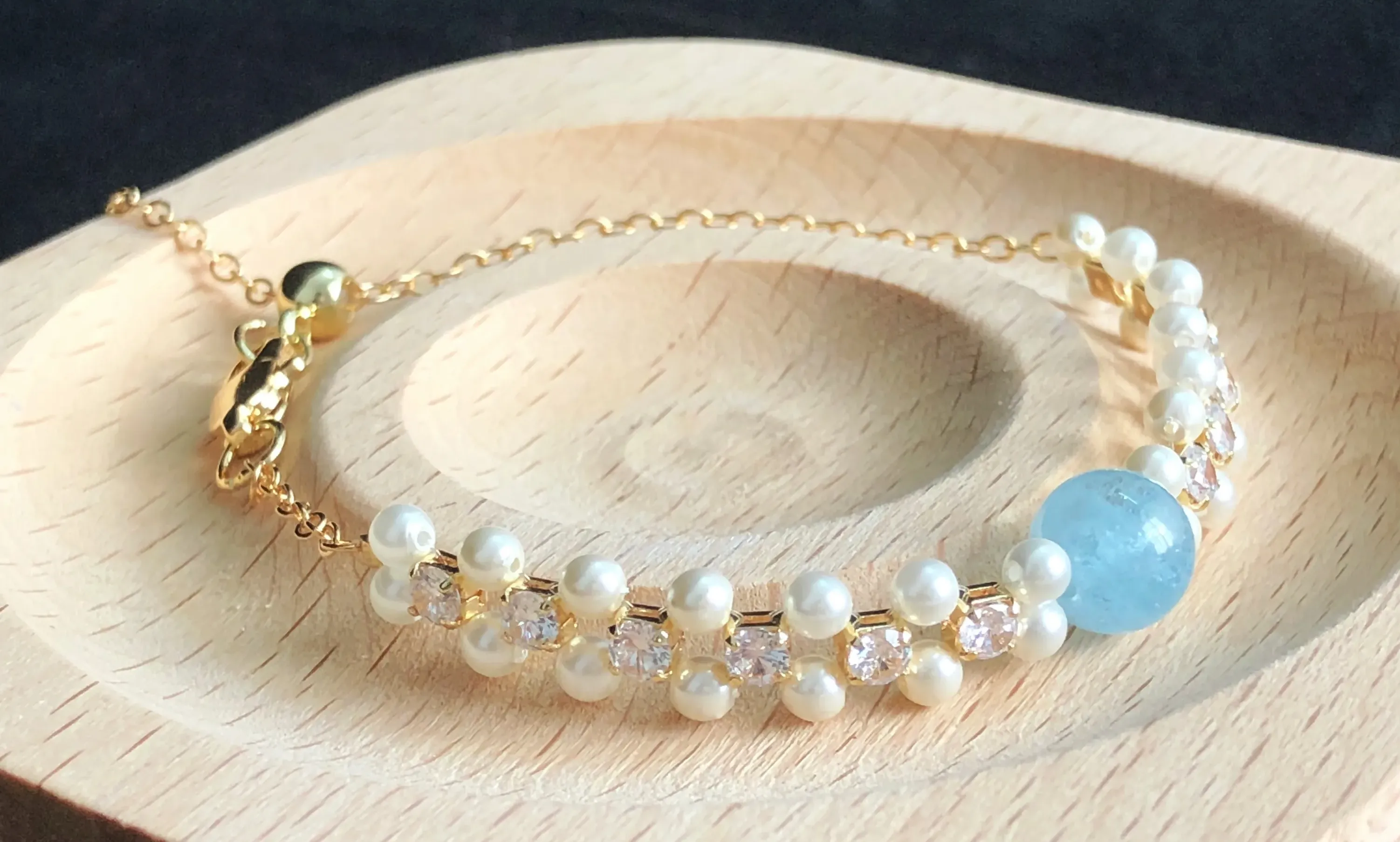 aquamarine bracelet