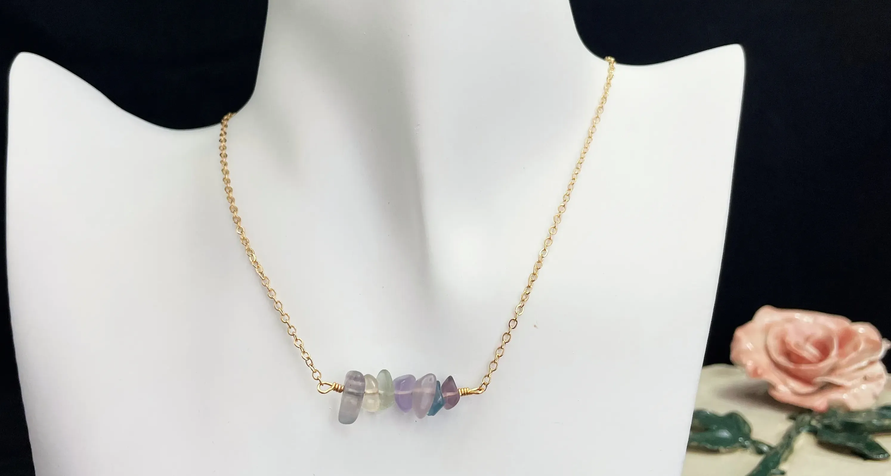 fluorite necklace