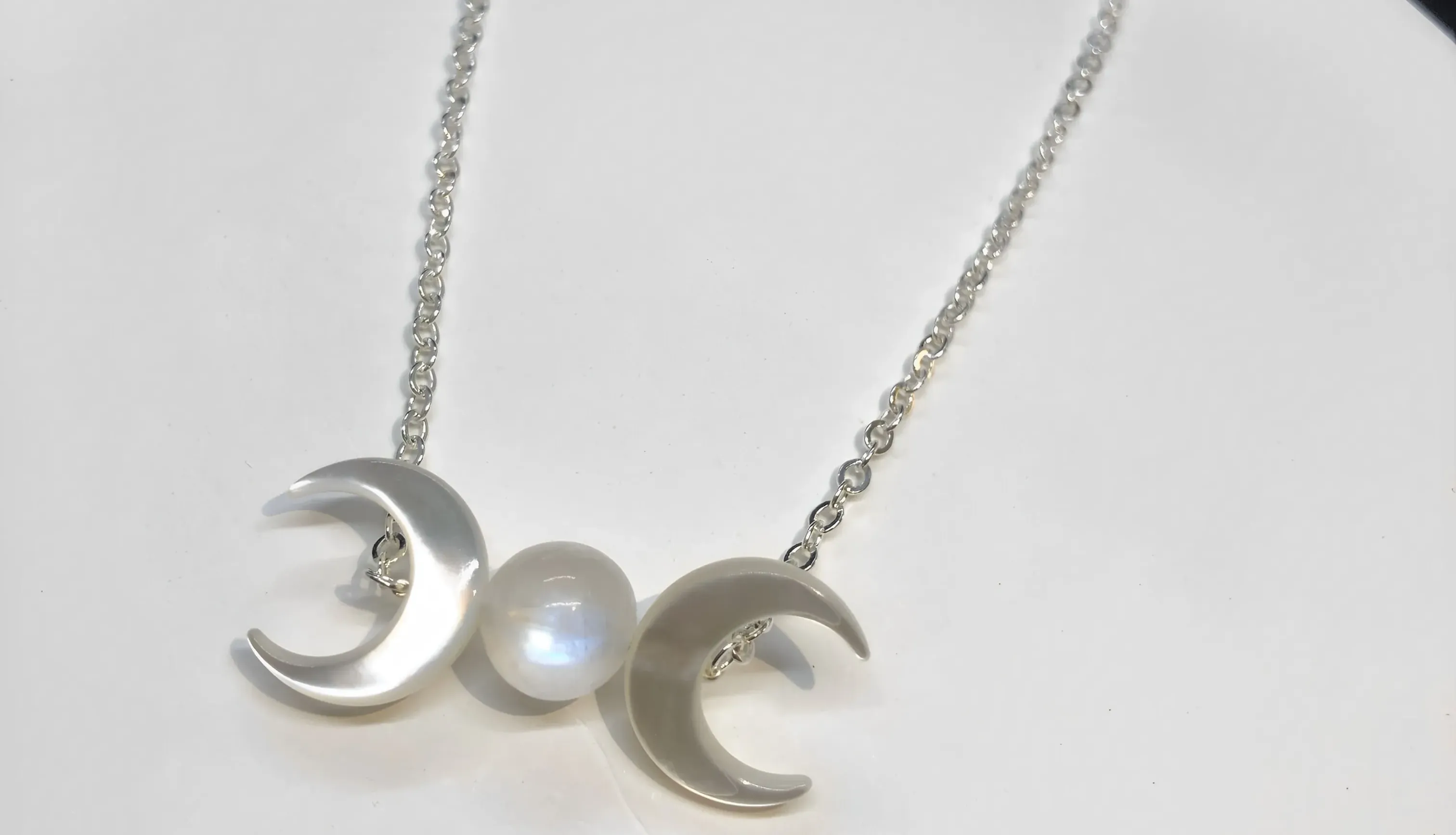 Triple Moon Amulet Necklace