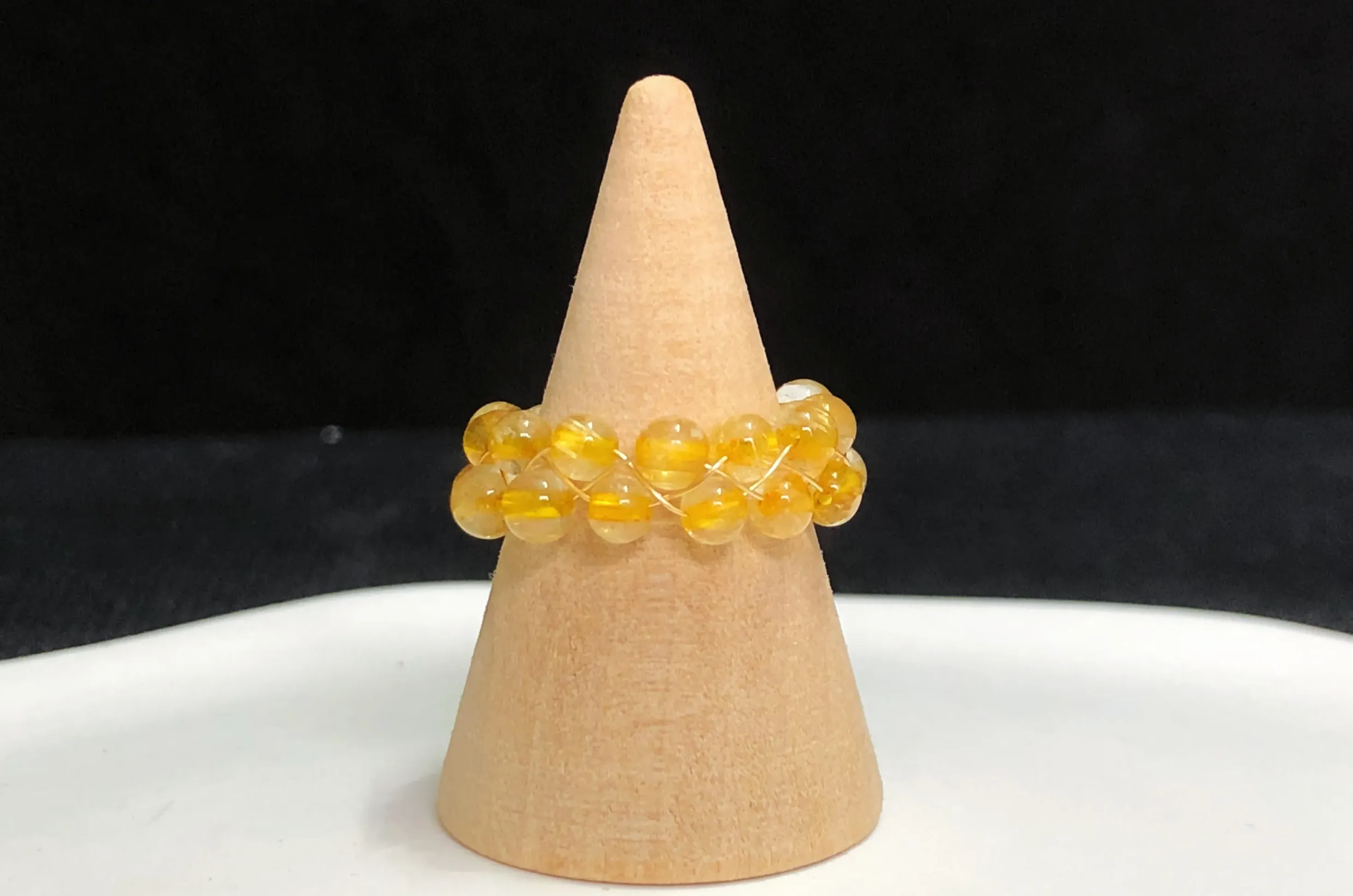 golden rutilated ring