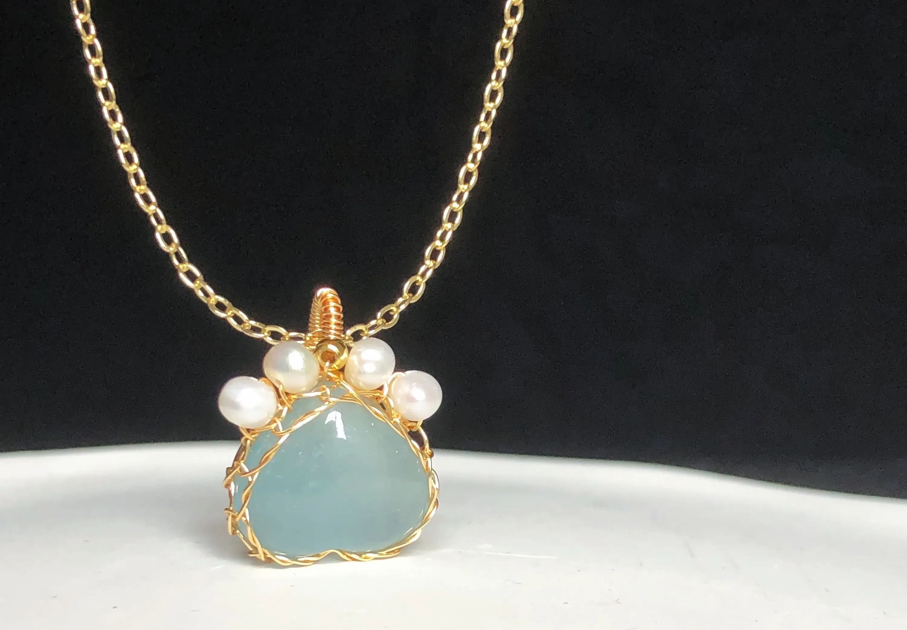 aquamarine necklace