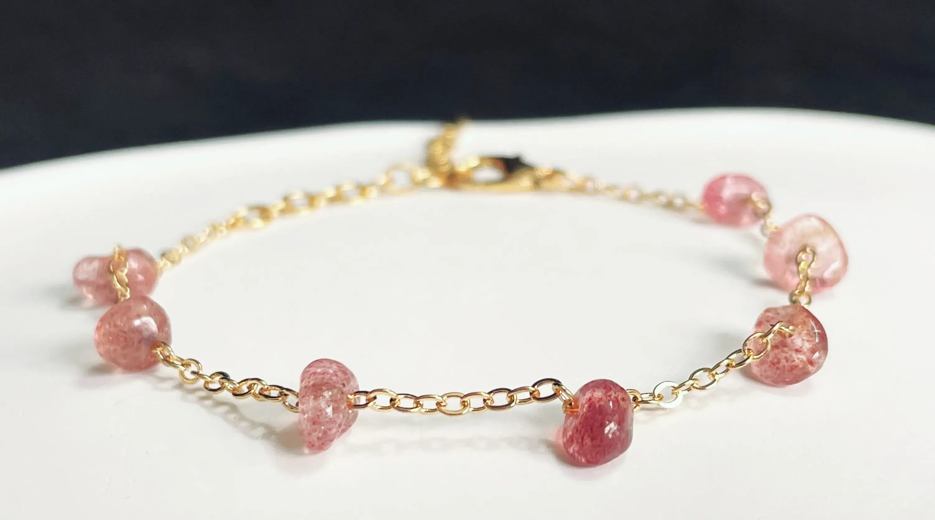 strawberryquartzbracelet