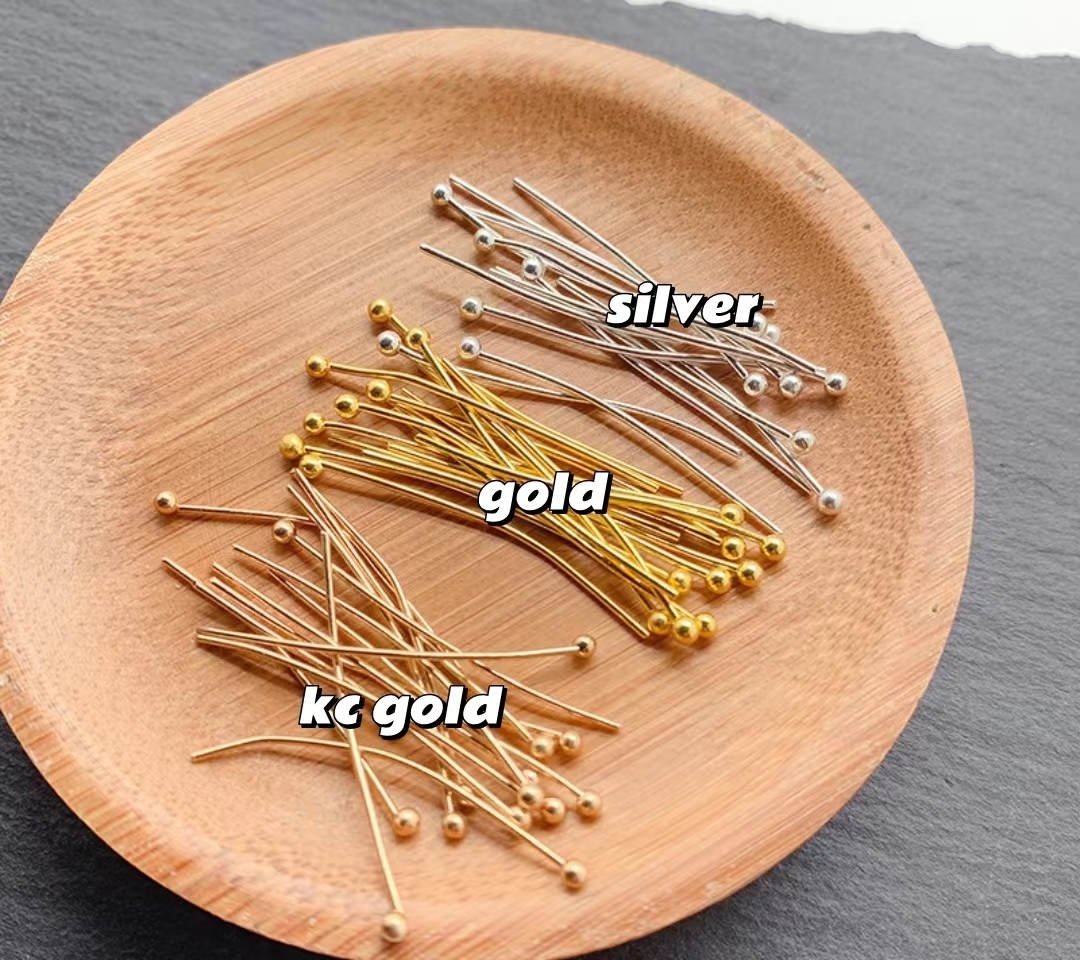 Ball Head Pins Needles for Jewelry Making 0.5*30mm 100pcs