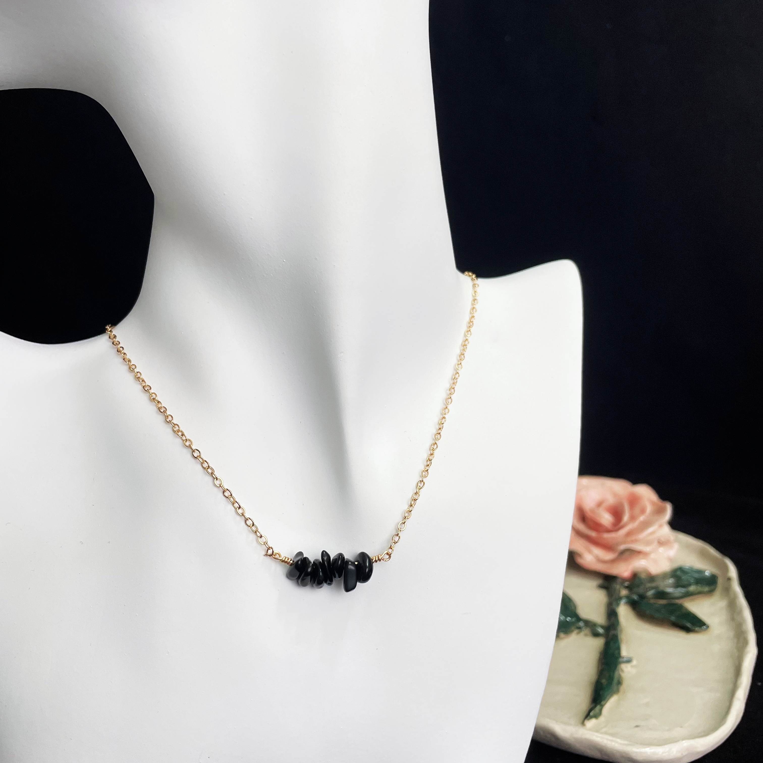 Minimalist Gemstones Necklace