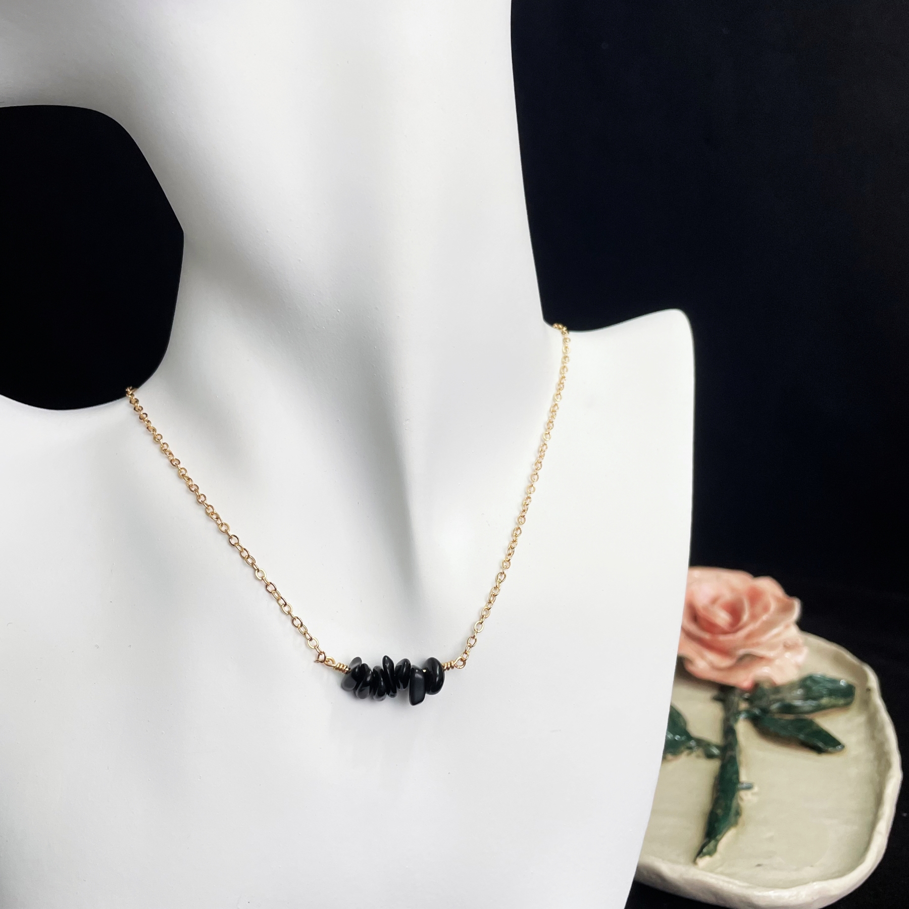 Minimalist Gemstones Necklace