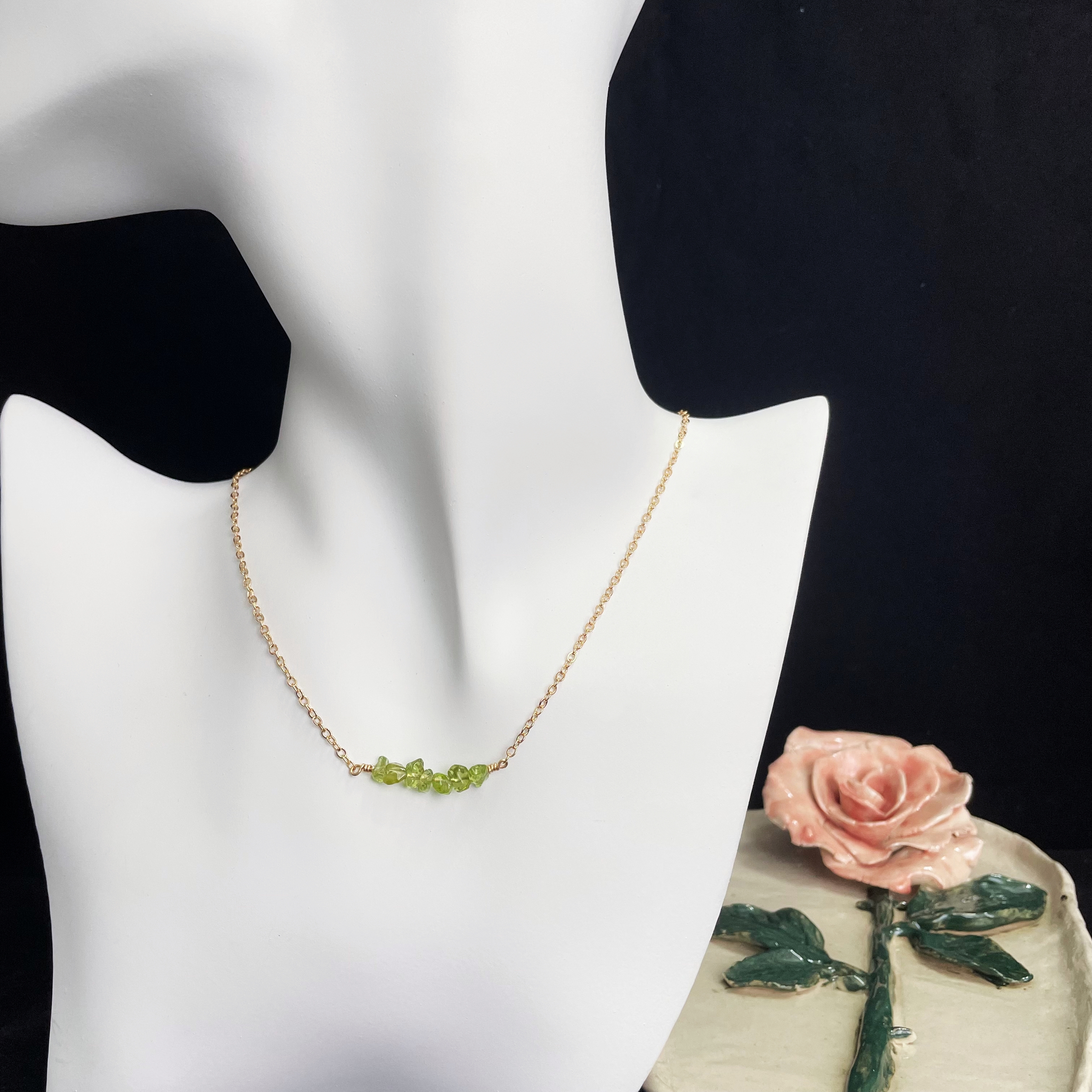 Minimalist Gemstones Necklace