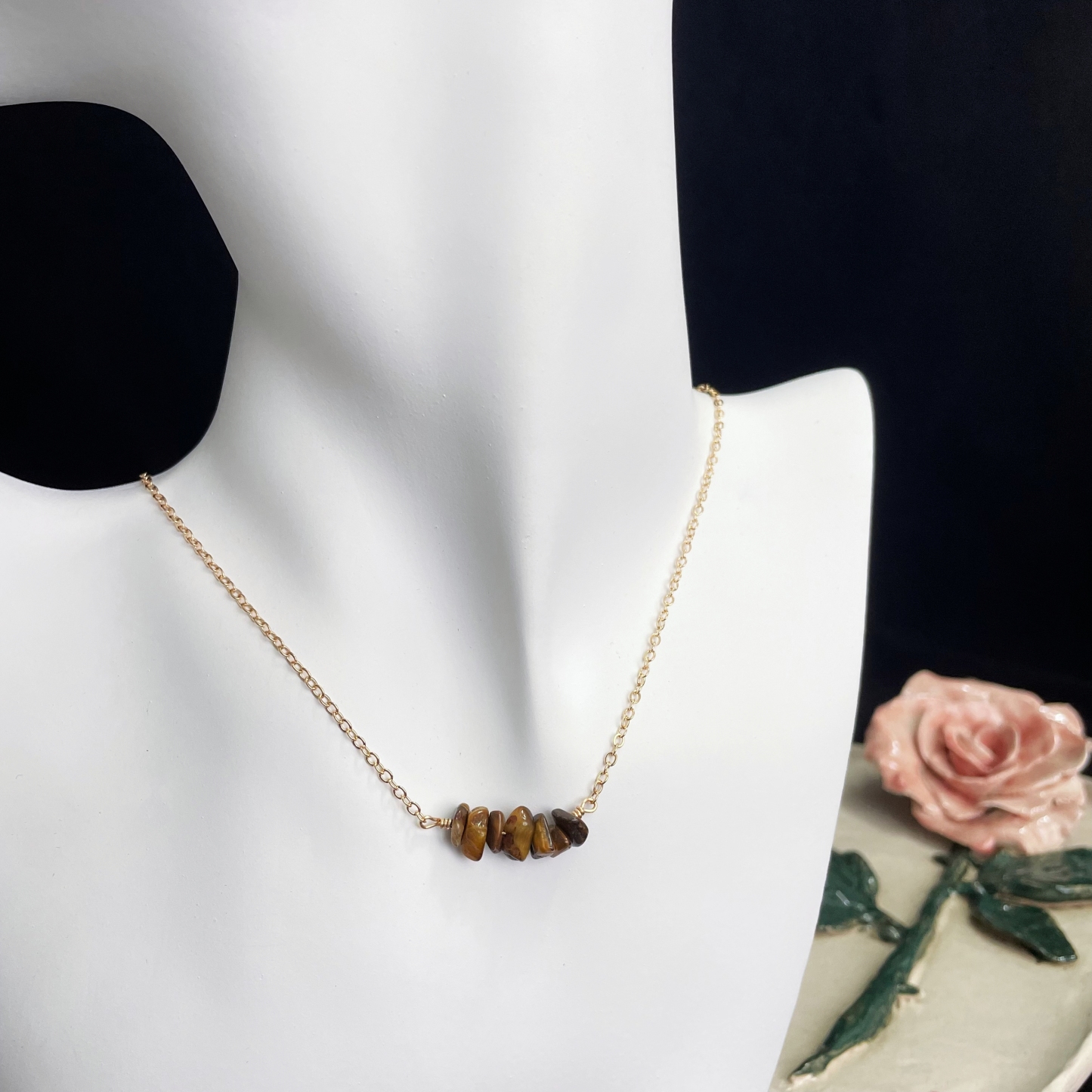 Minimalist Gemstones Necklace