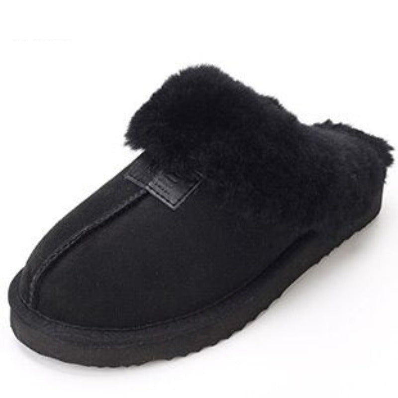 Natural Wool Women Winter Slippers