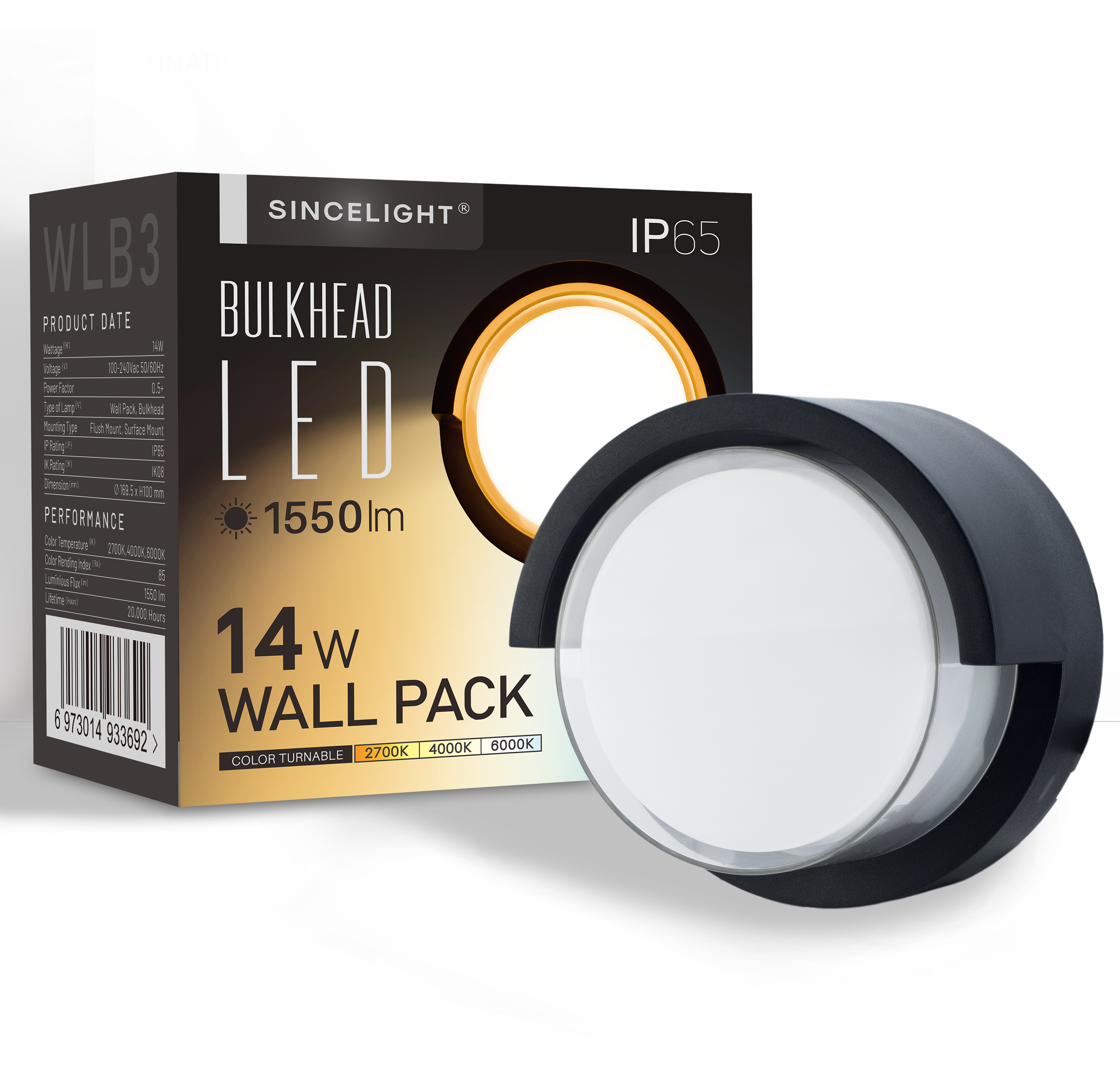 LED Wall Pack Light 14W ( WLB3 Bulkhead )