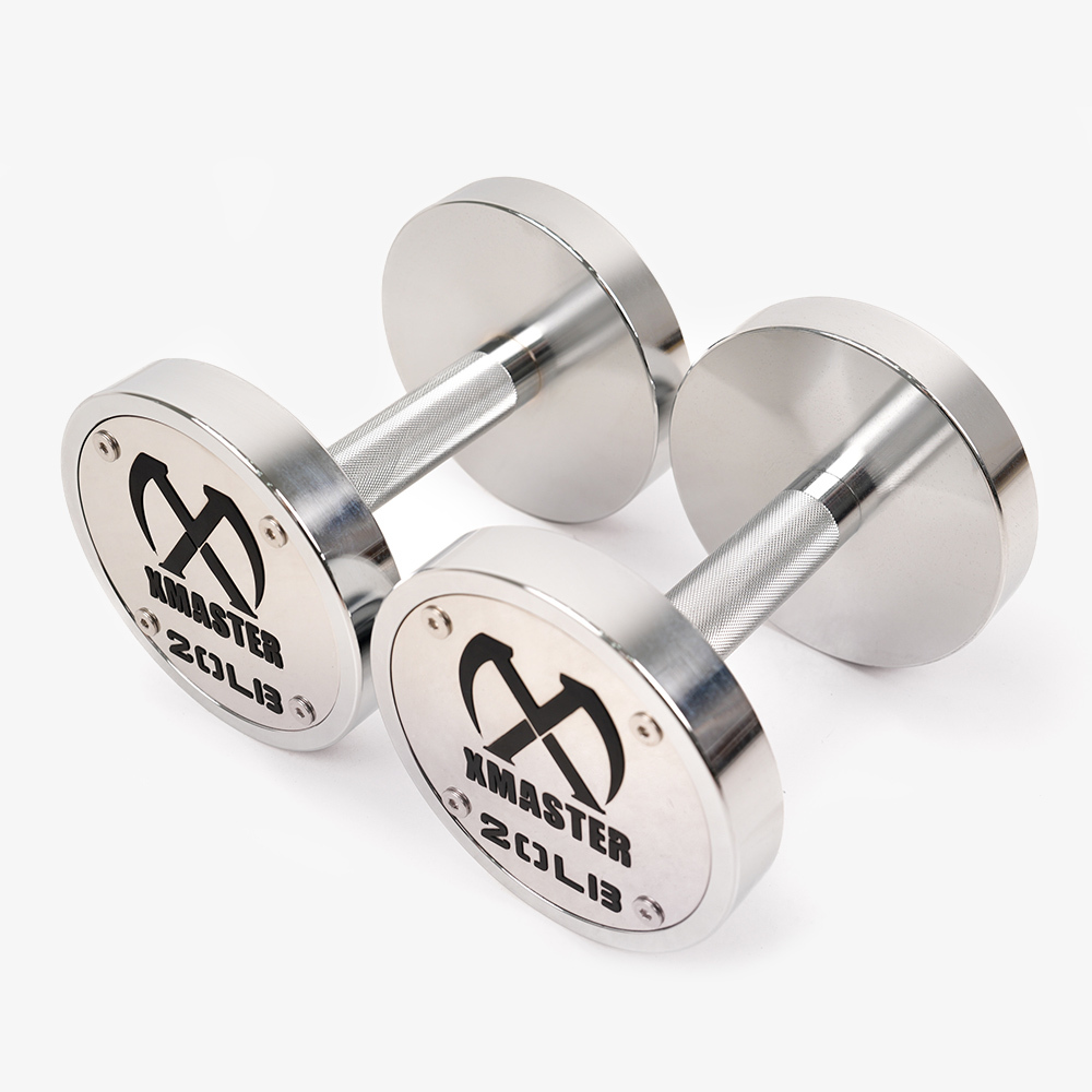 XMASTER Chrome Fixed Steel Dumbbells (set)