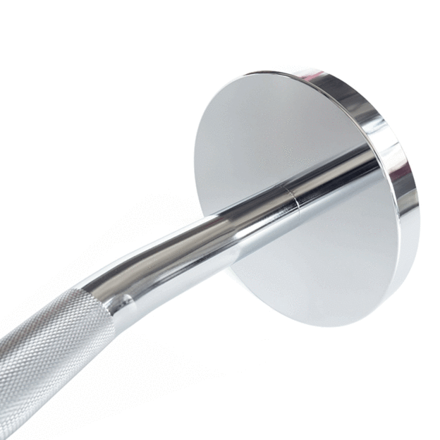 XMASTER Chromed Steel Fixed EZ Barbells