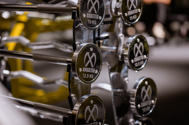 XMASTER Chromed Steel Fixed EZ Barbells