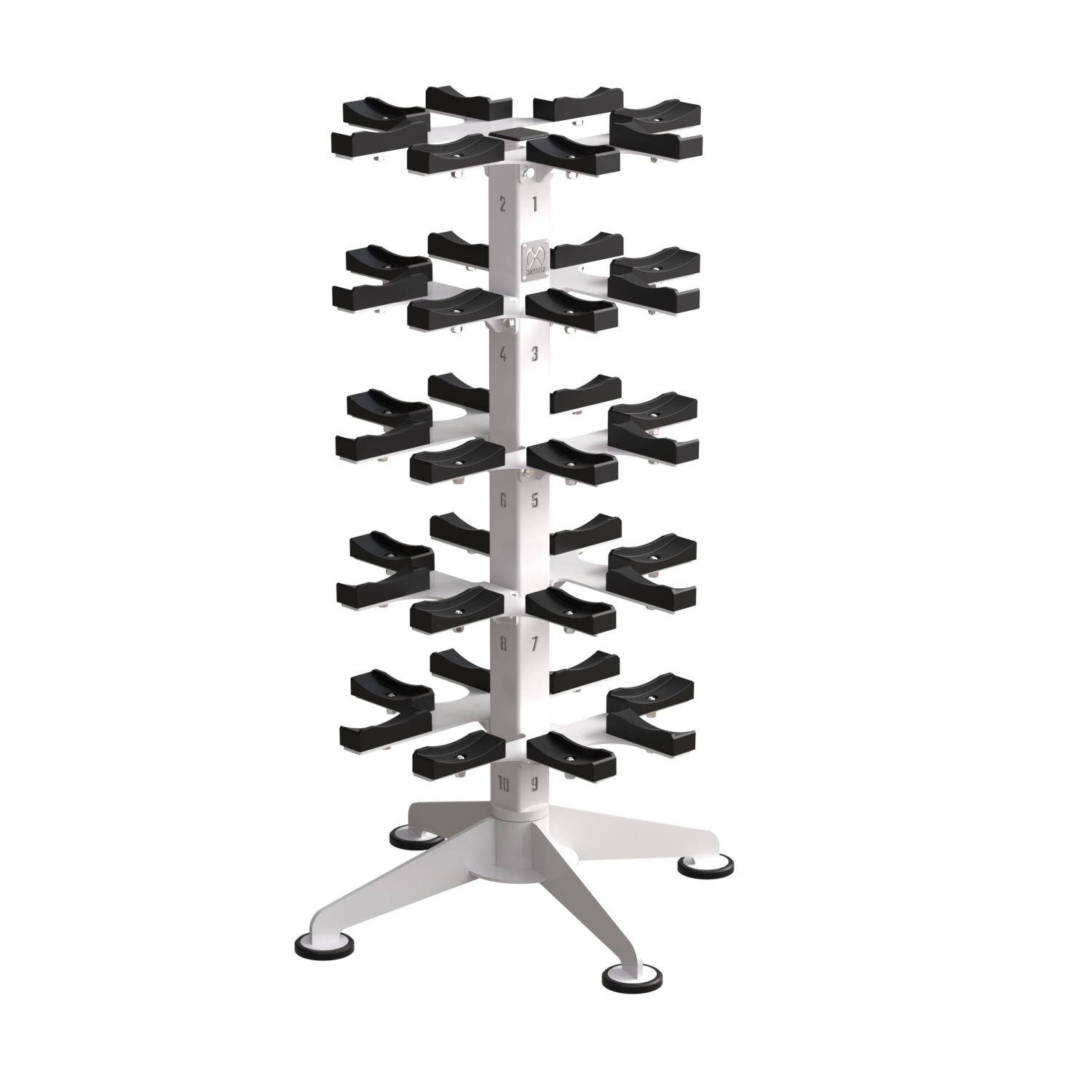360° Rotating Dumbbell Tower