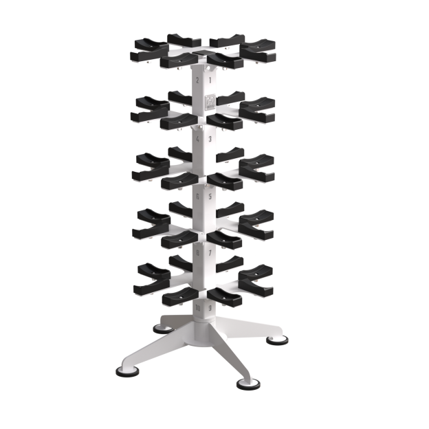360° Rotating Dumbbell Tower