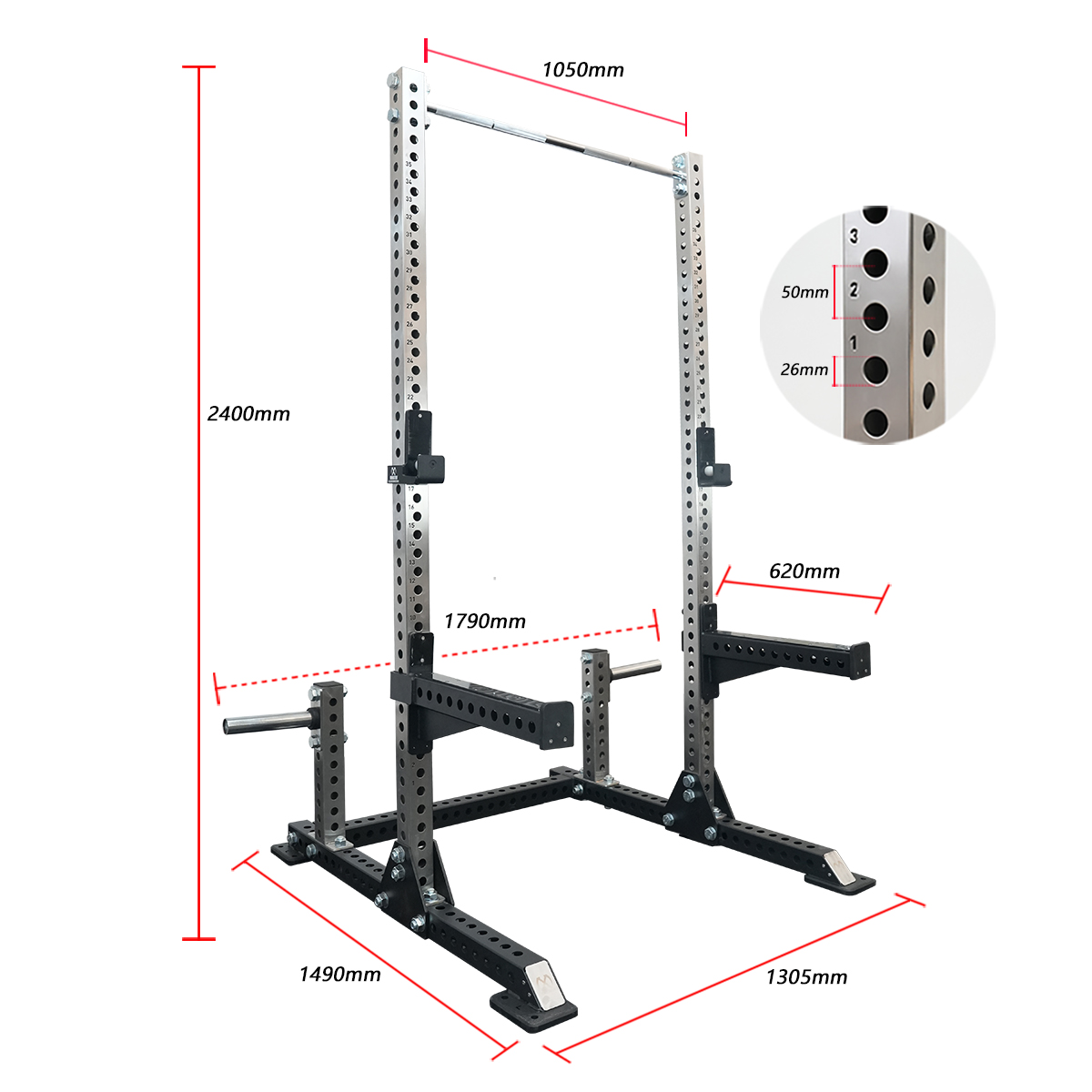 Squat Combo Rack | 304 Stainless Steel | XMASTER – XMASTER FITNESS
