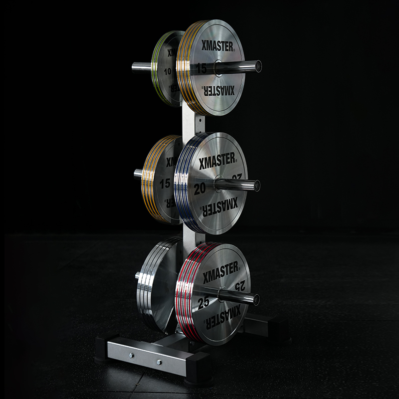 エックスマスター バーティカルプレートツリー Chrome Vertical Plate Tree | Space-Saving Gym Storage – XMASTER