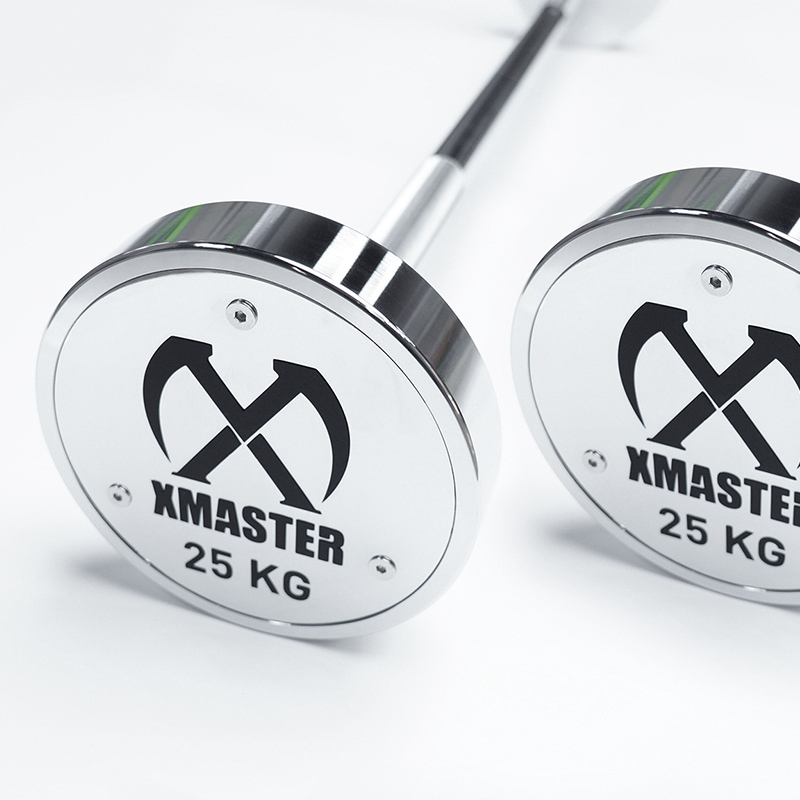 XMASTER Chromed Steel Fixed Barbell