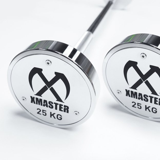 XMASTER Chromed Steel Fixed Barbell