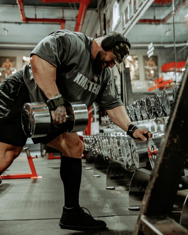 Chrome Fixed Steel Dumbbells (set)