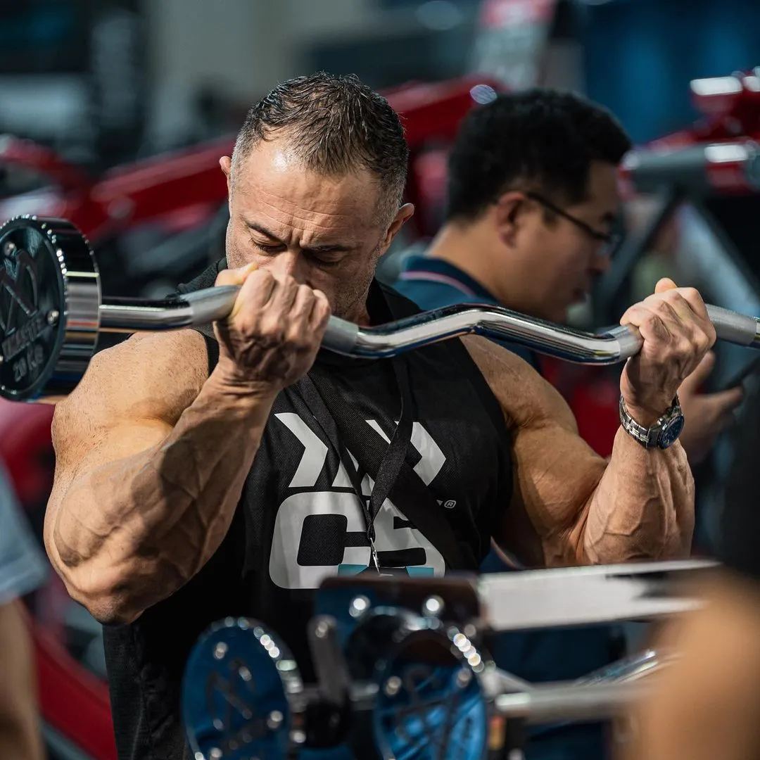 XMASTER Chromed Steel Fixed Barbell