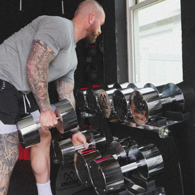 XMASTER Chrome Fixed Steel Dumbbells (set)