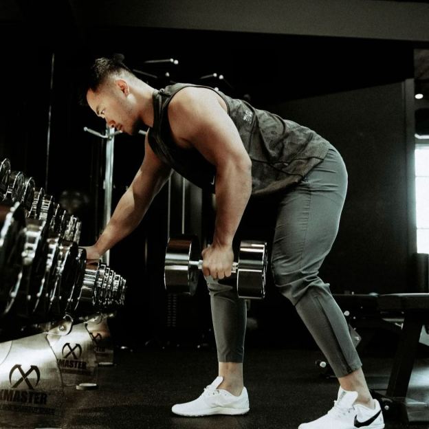 Chrome Fixed Steel Dumbbells (set)