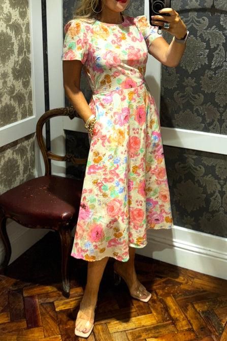 Nora Print Dress