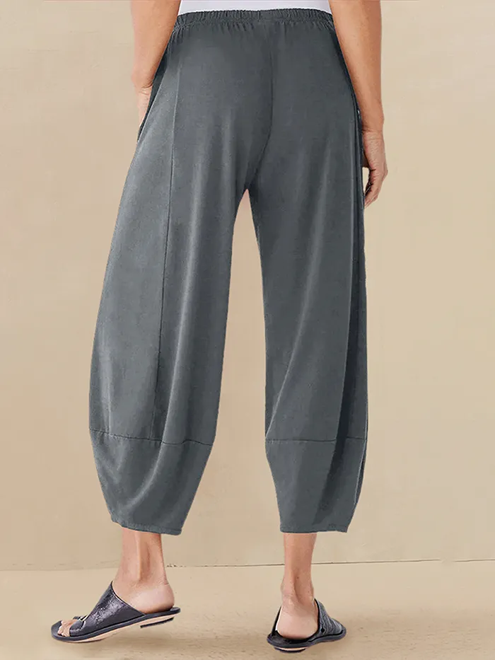 パンツ PRY Luxe-Cotton Sarouel Cropped Pants Luxe-Cotton Sarouel Cropped Pants – PRY
