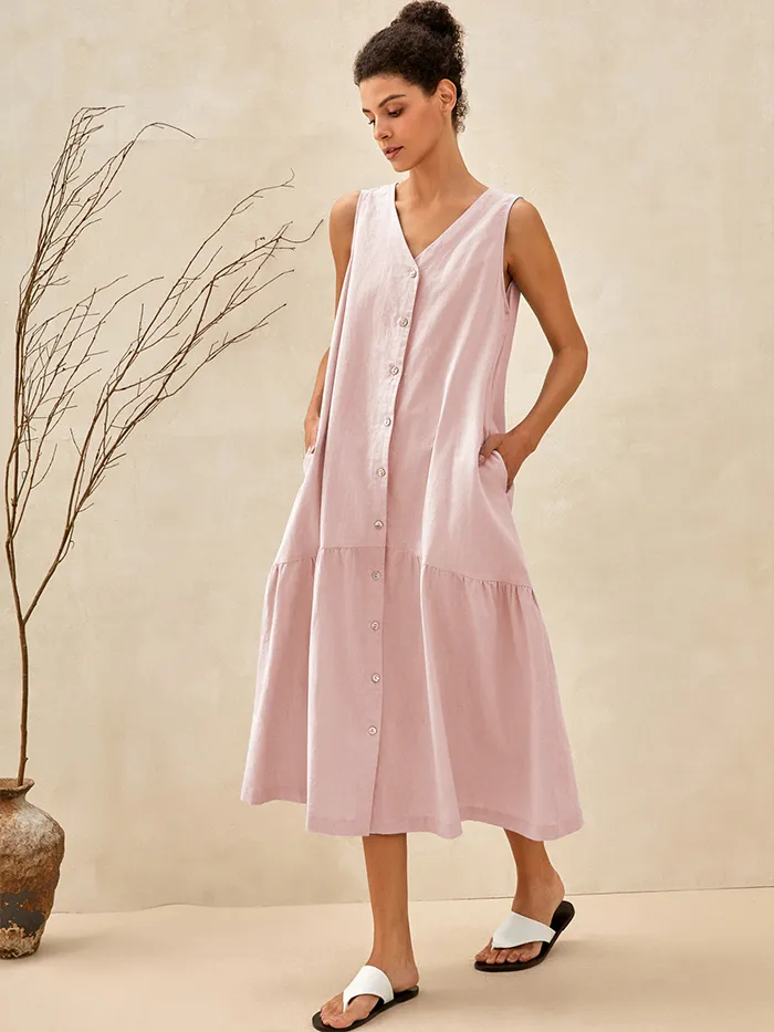 Celine linen shop dress