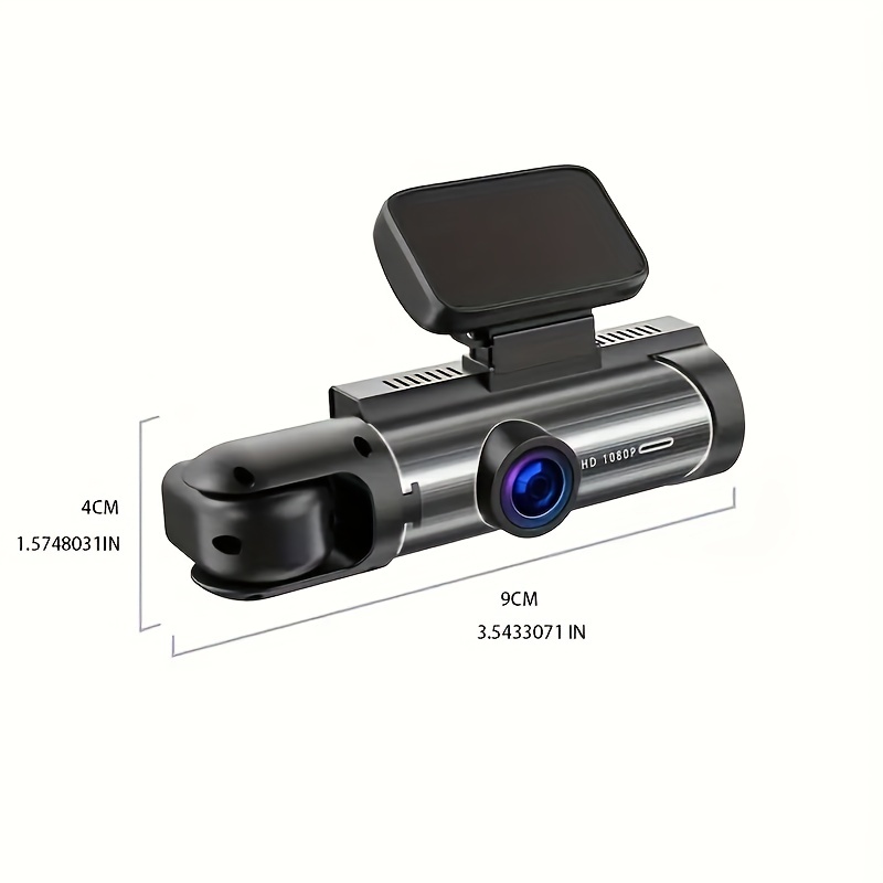 Kamera samochodowa z przodu i wewnątrz, 3,16-calowa kamera na deskę rozdzielczą 1080P, czujnik G HD Night Vision Nagrywanie w pętli szerokokątny wideorejestrator samochodowy