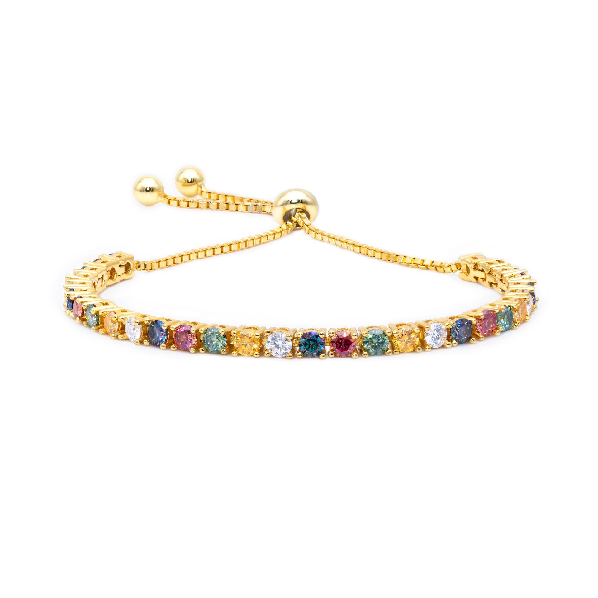 Brățară de tenis Moissanite 11CT Placat cu aur de 18K Argint 925 tăiat rotund D Culoare VVS1 Brățări clasice cu diamante Moissanite Pentru Femei Bărbați Fete Băieți