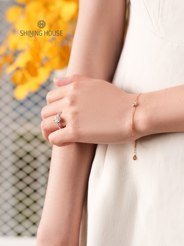 Diamond Family 18K zlatý diamantový prsteň srdiečka GIA 30 minút ružový bozk