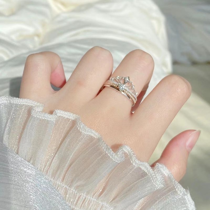 Moissanite diamantový prsteň, nádherný dizajn, vhodný pre krásne dámy