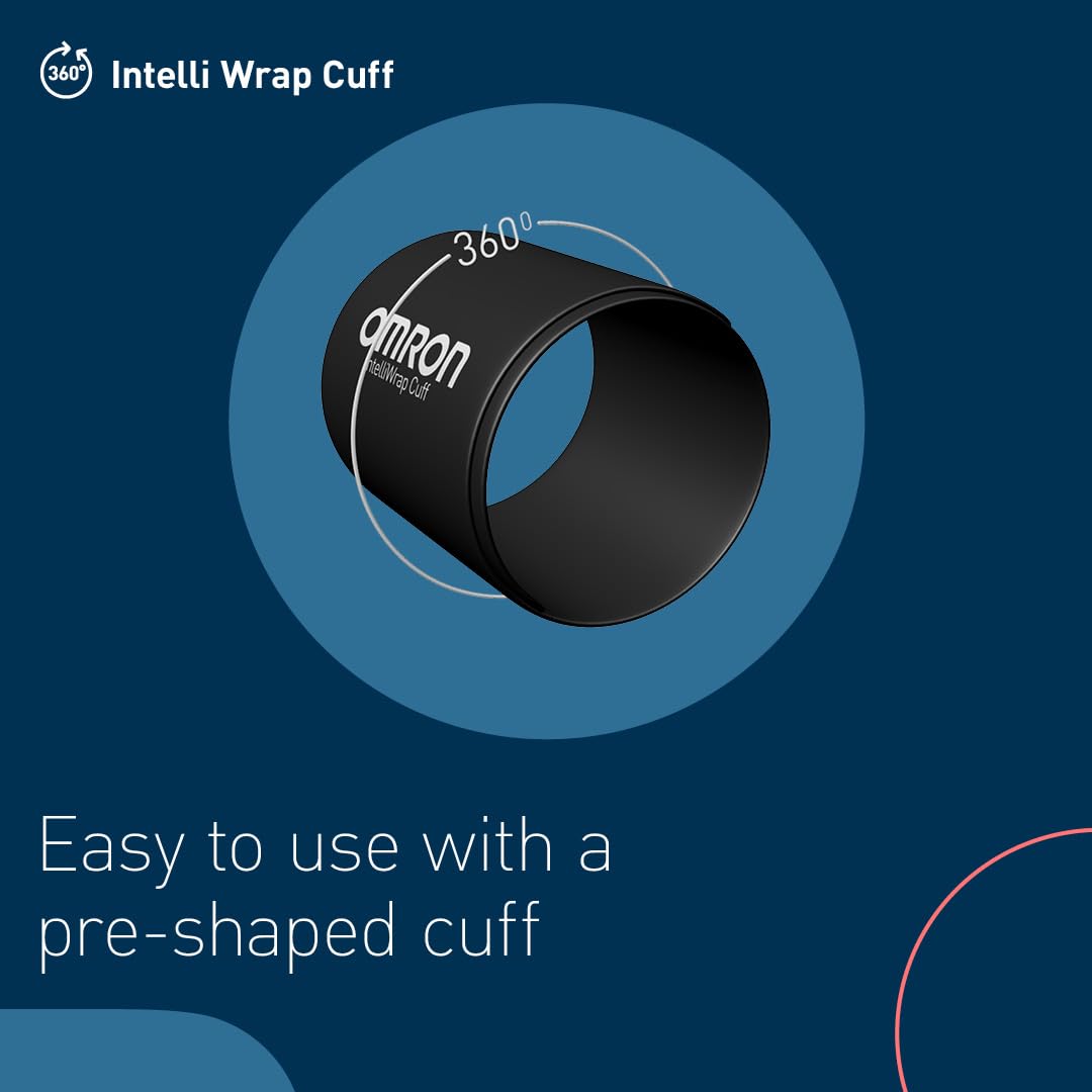 Inteligentny automatyczny ciśnieniomierz OMRON X4, klinicznie sprawdzony pod kątem stosowania u diabetyków lub kobiet w ciąży, Bluetooth i bezpłatna aplikacja na smartfony z systemem iOS/Android z mankietem Intelli Wrap